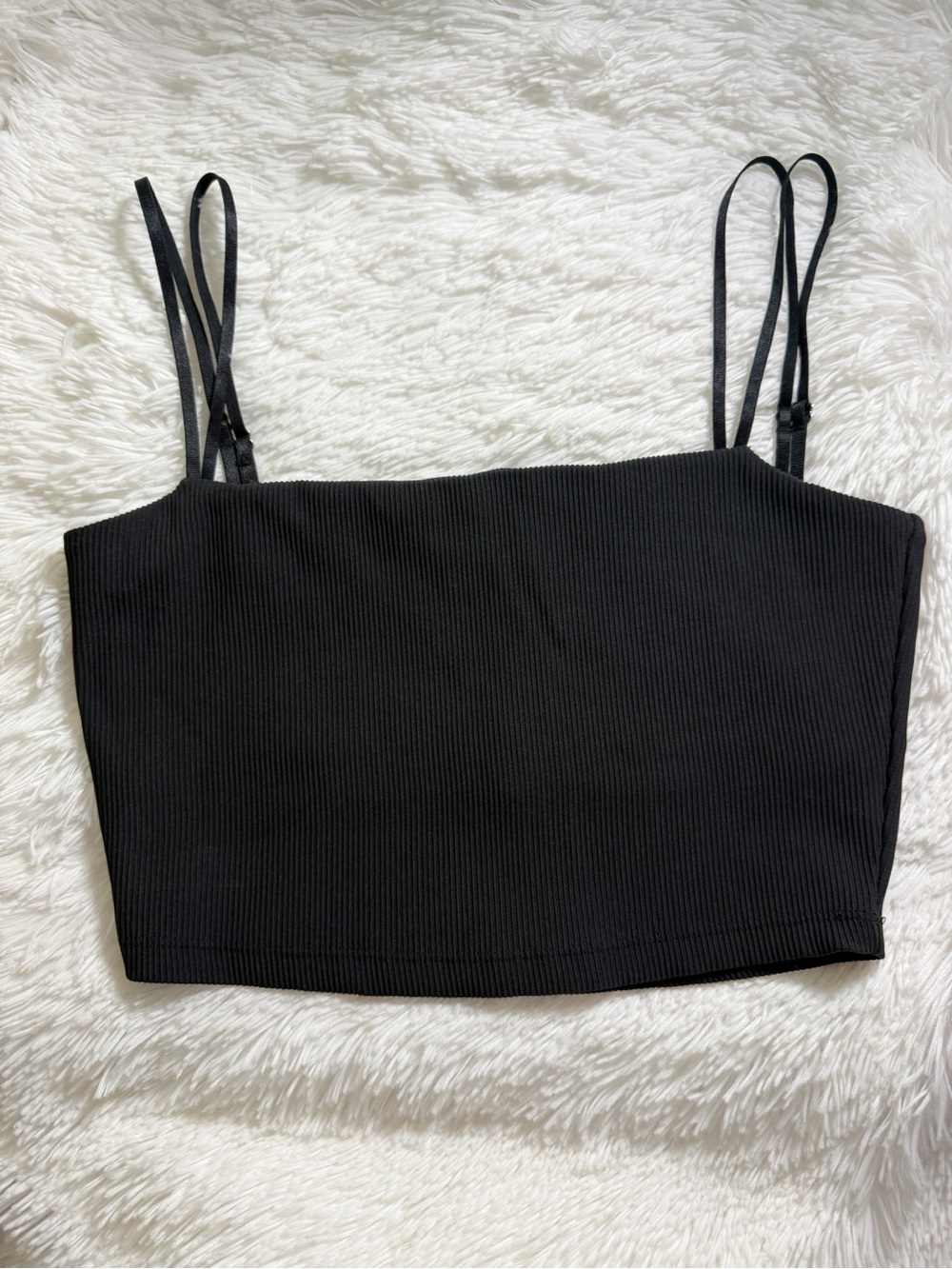 Buffbunny Collection Material Girl Ribbed Tank Black Medium